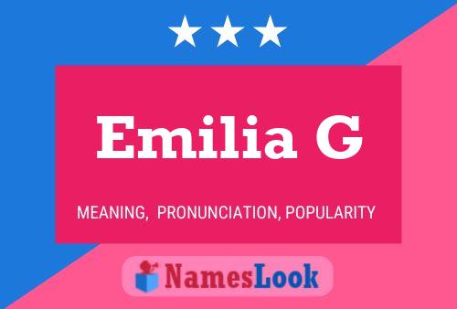 Emilia G Namensposter