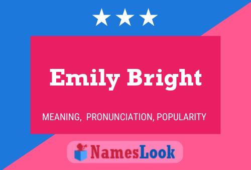 Emily Bright Namensposter