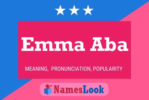 Emma Aba Namensposter