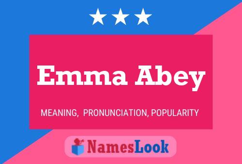 Emma Abey Namensposter