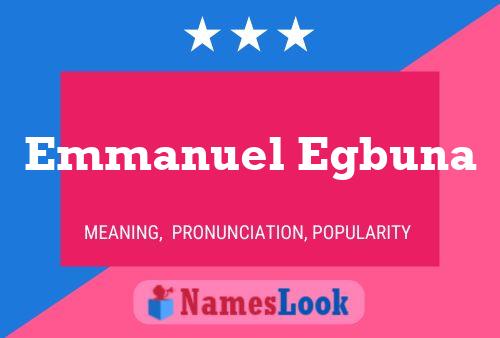 Emmanuel Egbuna Namensposter