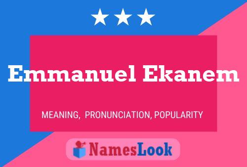 Emmanuel Ekanem Namensposter