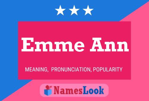 Emme Ann Namensposter