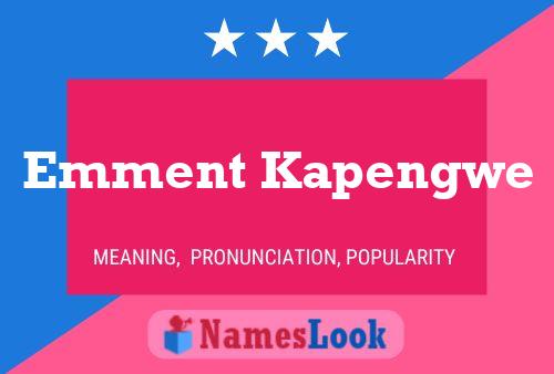 Emment Kapengwe Namensposter