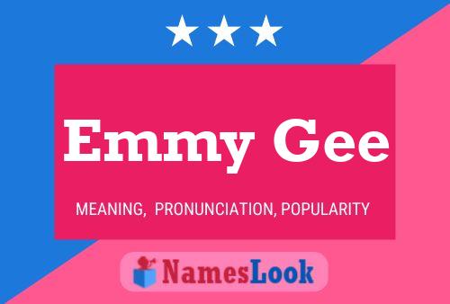 Emmy Gee Namensposter