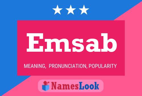 Emsab Namensposter