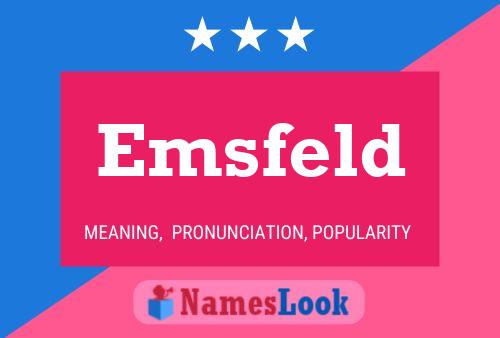 Emsfeld Namensposter