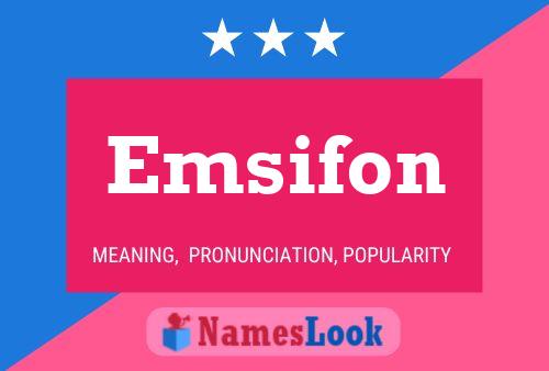 Emsifon Namensposter