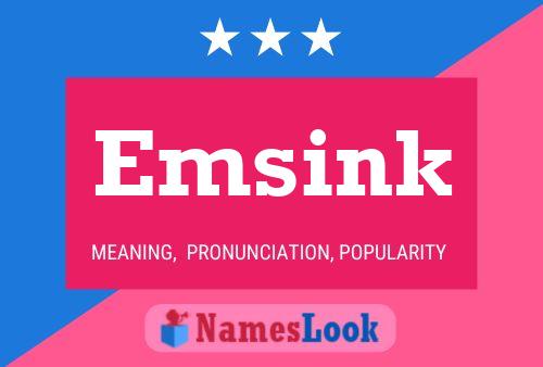 Emsink Namensposter