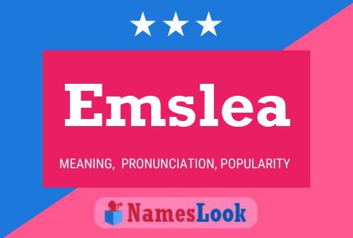 Emslea Namensposter