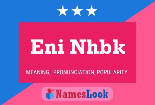 Eni Nhbk Namensposter