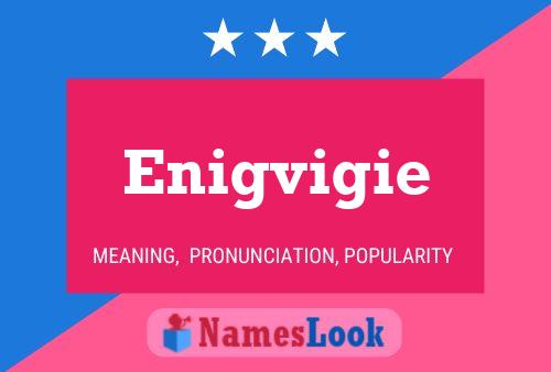 Enigvigie Namensposter