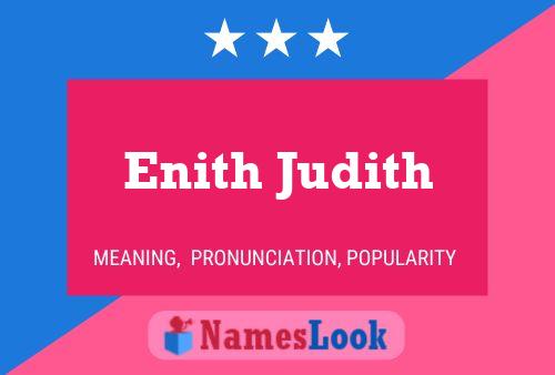 Enith Judith Namensposter