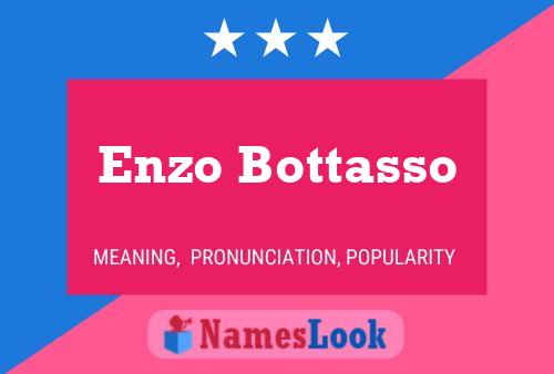 Enzo Bottasso Namensposter