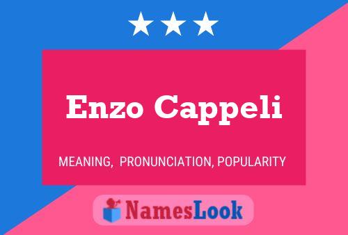 Enzo Cappeli Namensposter