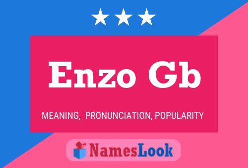 Enzo Gb Namensposter