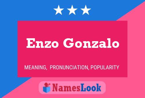 Enzo Gonzalo Namensposter