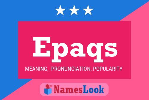 Epaqs Namensposter