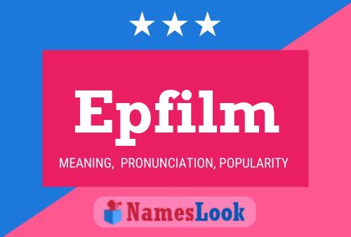 Epfilm Namensposter