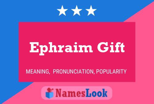 Ephraim Gift Namensposter