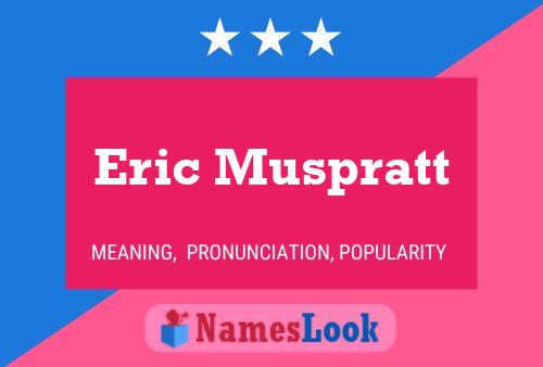 Eric Muspratt Namensposter