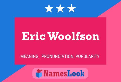 Eric Woolfson Namensposter