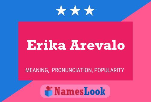 Erika Arevalo Namensposter