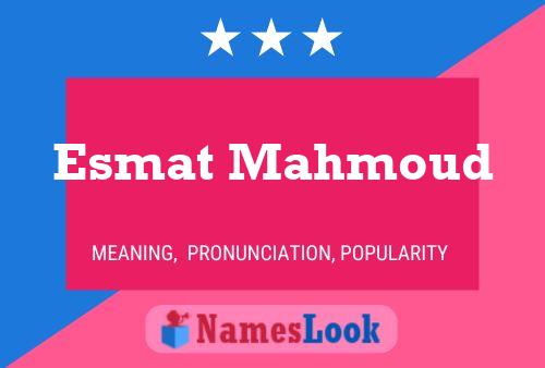 Esmat Mahmoud Namensposter