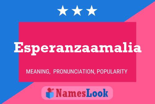 Esperanzaamalia Namensposter