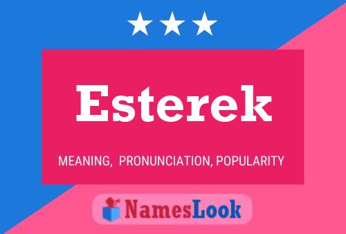 Esterek Namensposter