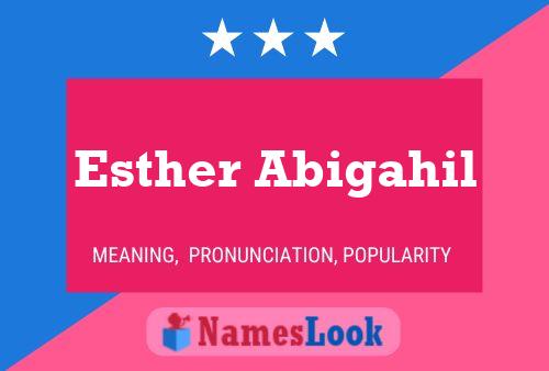 Esther Abigahil Namensposter