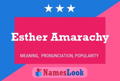 Esther Amarachy Namensposter