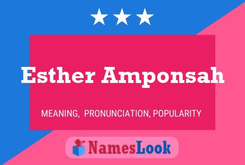 Esther Amponsah Namensposter