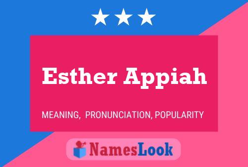 Esther Appiah Namensposter