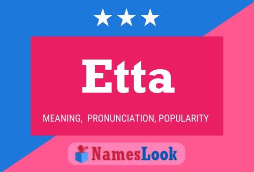 Etta Namensposter