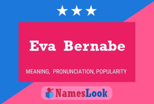 Eva  Bernabe Namensposter