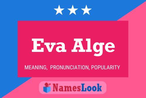 Eva Alge Namensposter