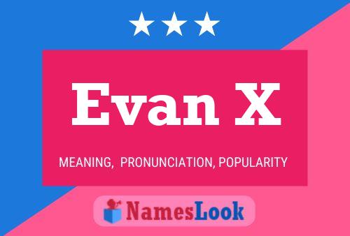 Evan X Namensposter