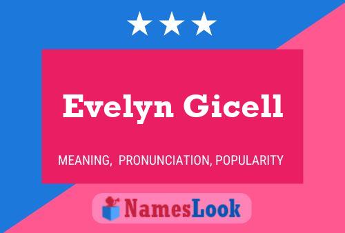 Evelyn Gicell Namensposter