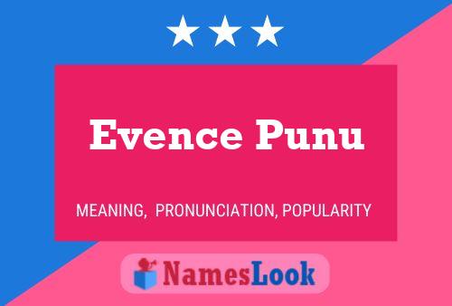 Evence Punu Namensposter