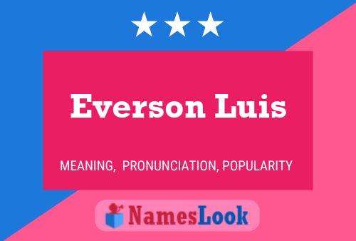 Everson Luis Namensposter