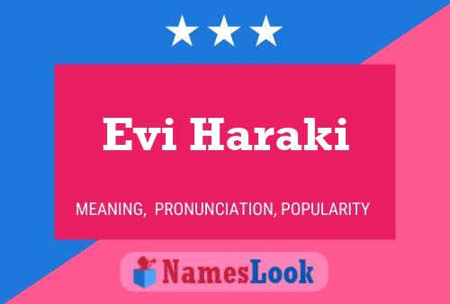 Evi Haraki Namensposter