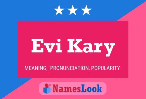 Evi Kary Namensposter