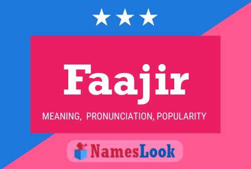 Faajir Namensposter