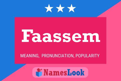 Faassem Namensposter