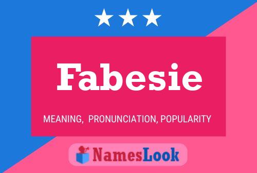 Fabesie Namensposter