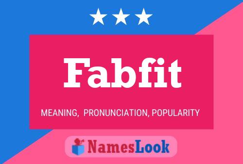 Fabfit Namensposter