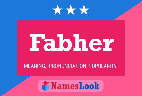 Fabher Namensposter