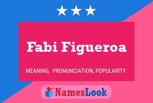 Fabi Figueroa Namensposter