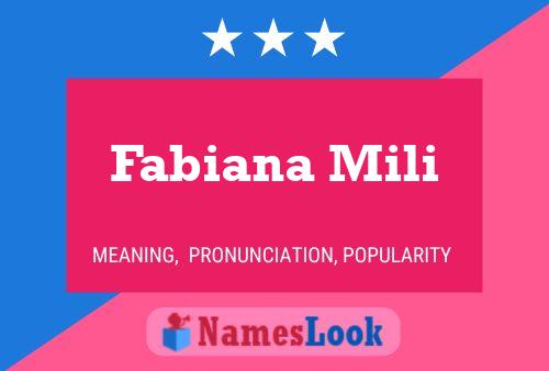 Fabiana Mili Namensposter